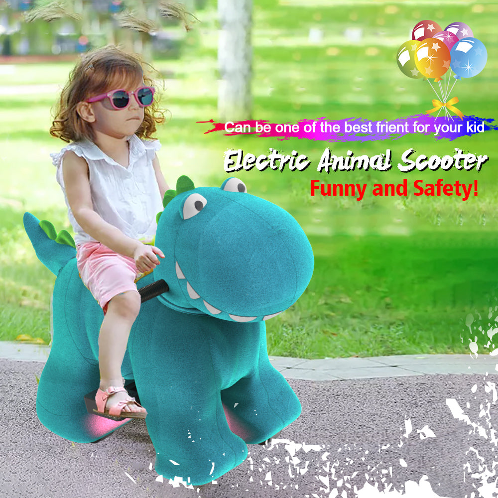 Electric Stuffed Ride on Dinosaur Animals for 3-7 Years Old