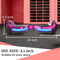 Crystal Light Wheel Hoverboard, New Version Bluetooth Hover Board, Chrome and Design Color Self-Balance Electric Scooter