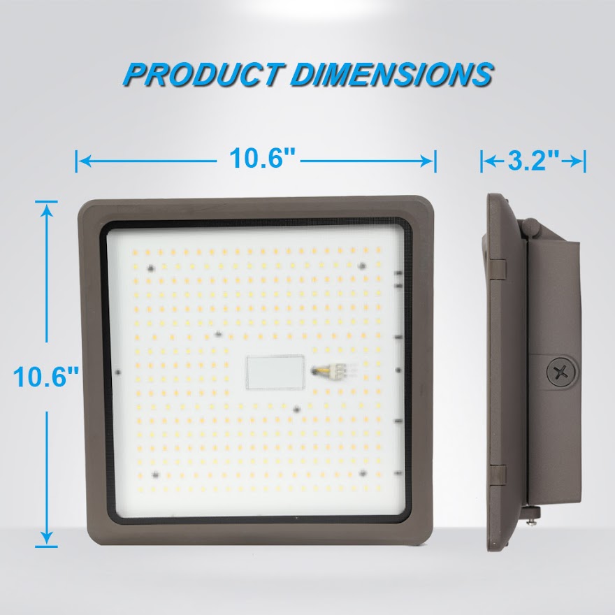 LED Canopy Lights 70Watt, 5000K Daylight White, 120-277V LED Shop Light for  Warehouse, Garage,Backyard