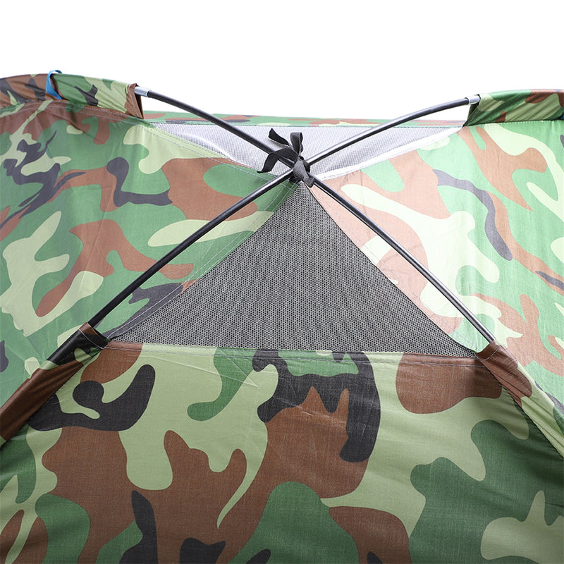 4 Person Camouflage Portable Dome Tents for Camping with Carry Bag for Hiking Picnic Fishing Travel Outdoor Sports