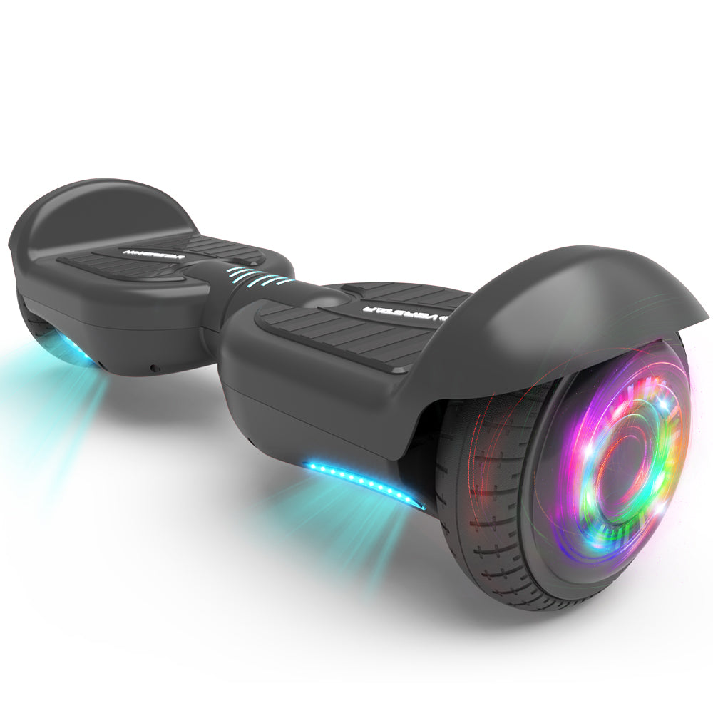 6.5" LED Flash Wheel Hoverboard with Bluetooth Speaker | Black