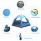 Waterproof Instant Pop Up Camping Tent , 3-4 Person Easy Quick Setup Dome Family Tents for Camping, Double Layer Flysheet Can be Used as Pop up Sun Shade