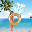 16 inch Ring Diameter Inflatable Diamond Floating Row Swimming Ring Adult Recliner Ring Inflatable Floating Bed Water Sport Engagement ring inflatable.