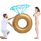 16 inch Ring Diameter Inflatable Diamond Floating Row Swimming Ring Adult Recliner Ring Inflatable Floating Bed Water Sport Engagement ring inflatable.