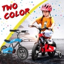 Hoverheart 12” inch Wheels Aluminum Alloy Children's Bicycle with LED Night Light Spring Fork Motocross Bike For 4~8 Years Old Kids (Red)