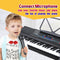 Hillo 54 Key Portable Multi-Function Electronic Keyboard With LCD Screen & Microphone