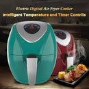 KAPAS Electric Air Fryer, 6.8 Quarts, 6.5 Litre Capacity and 7-in-1 One-Touch Screen Cook Presets with Additional Accessory Turquoise