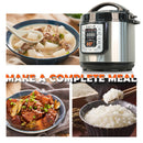 KAPAS Smart Electric Pressure Cooker, 6.4 Qt 10-in-1 Multi-Use Slow Cooker with Cooking Accessory for Delicous Food Rice, Multigrain, Porridge, Meat/Stew, Yogurt, Cake and Warm, Steam, Saute