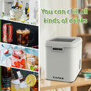 Kapas Portable Ice Maker(2.2L) 26 lbs/24H , 9 Ice cubes ready in 8 Mins, with Ice Scoop & Basket, Perfect for Home/Kitchen/Office/Bar With Push-Touch Button Digital Display