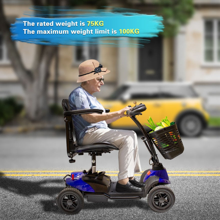 Mobility Scooter - Electric Powered Mobile Wheelchair Device (Blue) Brand: SKRT