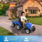 HOVER HEART Electric Tractor 12V Ride-On Toys with Trailer, Music, Manual Gear Shift and Remote Control (Blue)