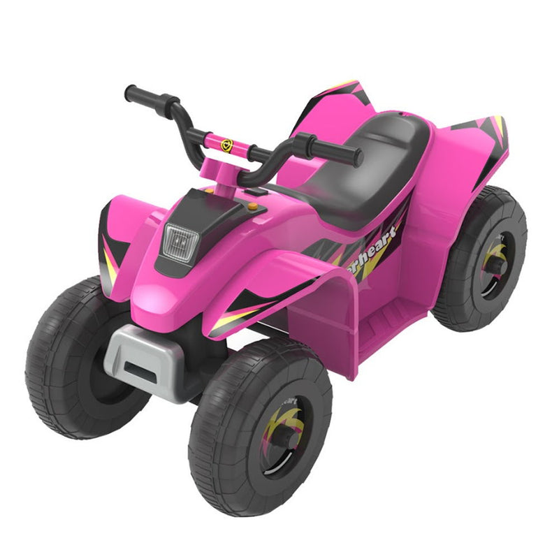 HOVERHEART 6V Kids Electric Ride On Mini ATV Quad Bike 4 Wheeler Toy Car (Pink)