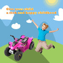 HOVERHEART 6V Kids Electric Ride On Mini ATV Quad Bike 4 Wheeler Toy Car (Pink)