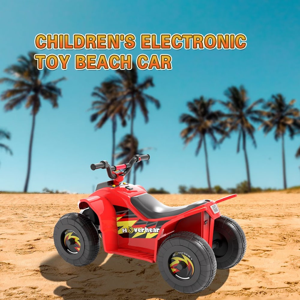 HOVERHEART 6V Kids Electric Ride On Mini ATV Quad Bike 4 Wheeler Toy Car (Red)