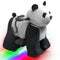 Electric Stuffed Ride on Panda Toy Animals for 3-7 Years Old (6V/7A)