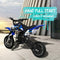 49CC 2-Stroke Kids Off-Road Dirt Bike Gas Powered Motorcycle(Oil Mix Required) Blue